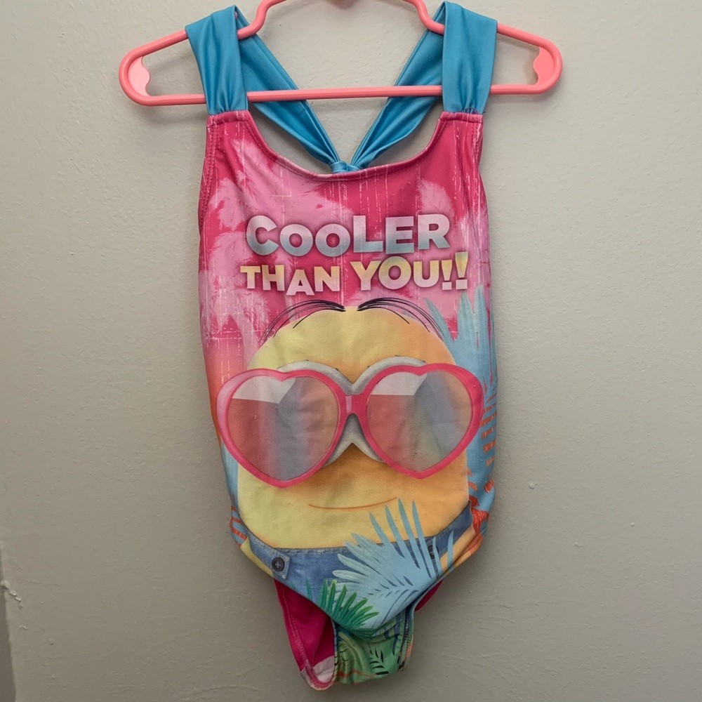 Cooler Than You Minion Girl One Piece Swimsuit